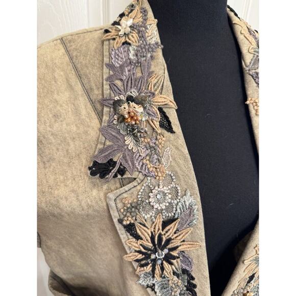 Phun Shirts of California Womens Vest OS Embellished Appliques Bling Bows Charms - Picture 5 of 14